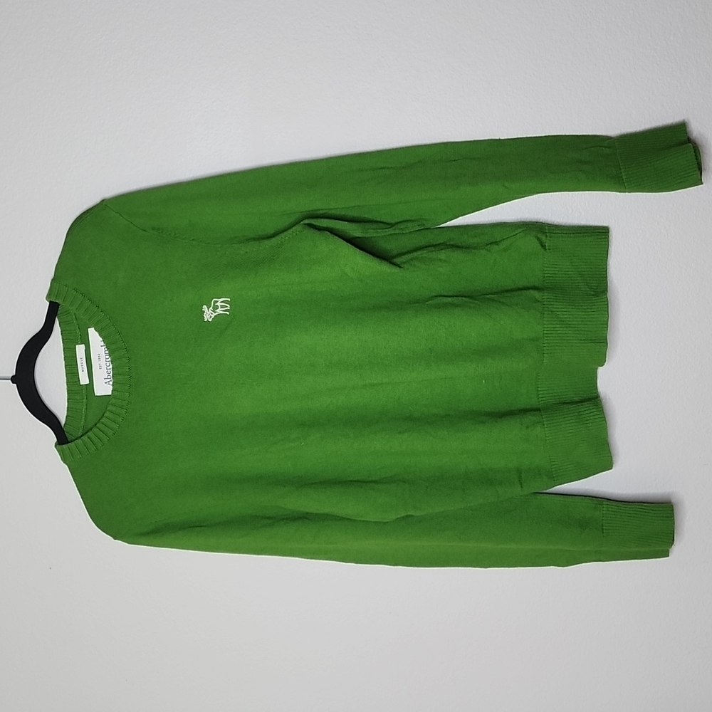 Abercrombie & fitch green muscle sweater size L
